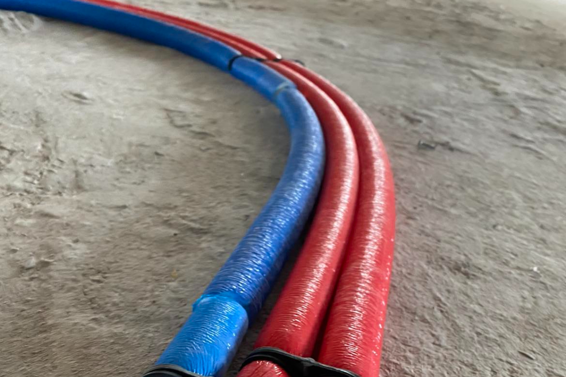 Heat insulation of pipelines in the LCD "Liko-Grad" 2