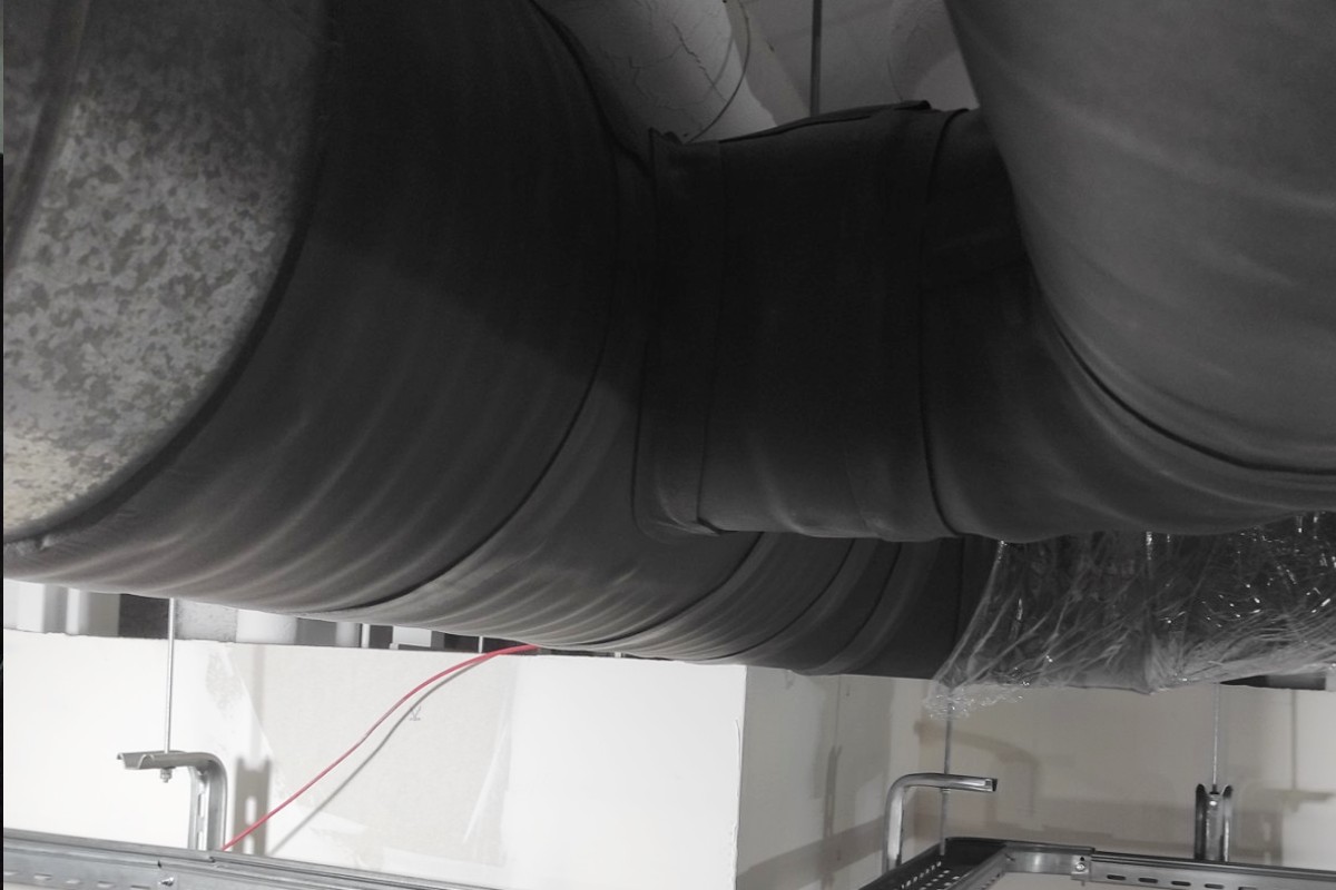 Rubber sheet insulation for ventilation system 3