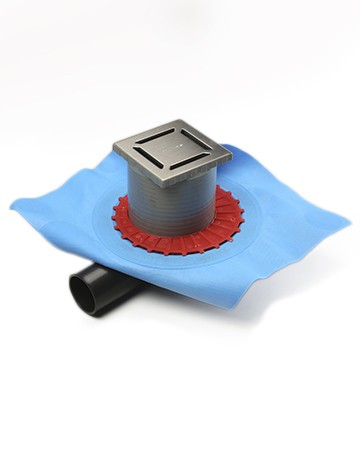 Shower trap with fabric membrane